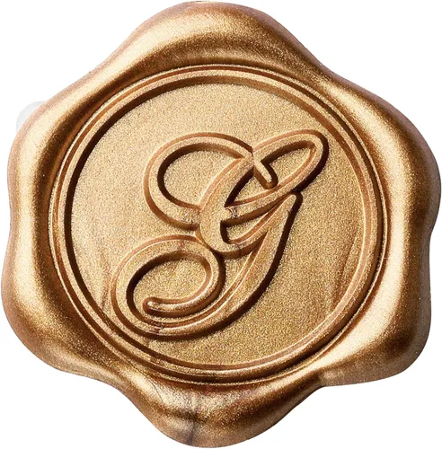 Miniatura 38 de Yoption - Pegatinas de sello de cera con letra inicial del alfabeto L, paquete de 100 unidades, autoadhesivas, estilo antiguo dorado, para sobres