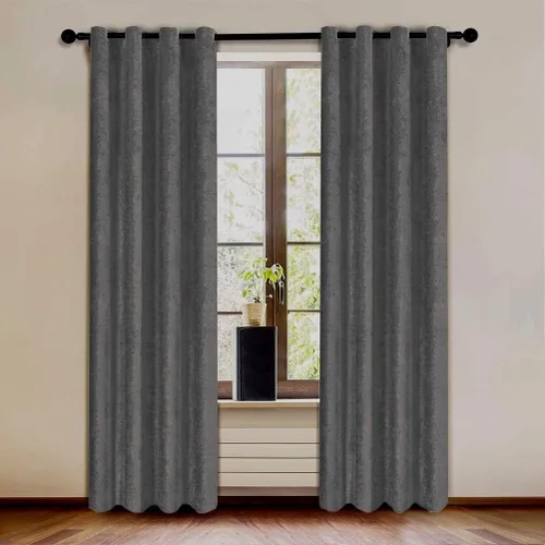 Miniatura 11 de KEMCO Panel de cortina opaca de felpilla de doble cara para sala de estar, dormitorio, dormitorio, sala de estar, oficina, con aislamiento térmico