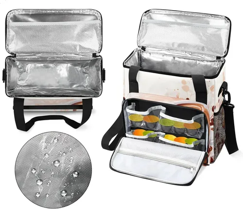 Miniatura 3 de Bolsa de viaje para cafetera Keurig K-Mini/K-Mini Plus con aislamiento impermeable con bolsillos para K-Cup portátil de una sola porción