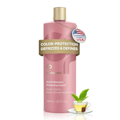 Colorproof Champú suavizante sin sulfato para mujer, 32 onzas líquidas, champú hidratante con aroma a té blanco, champú limpiador