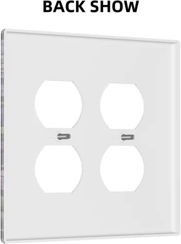 Miniatura 31 de Decorative Outlet Covers Blue Background White Cat Daisy Floral 2-Gang 1-Gang Wall Plate Single Toggle/Rocker Farmhouse Style Light Switch Covers