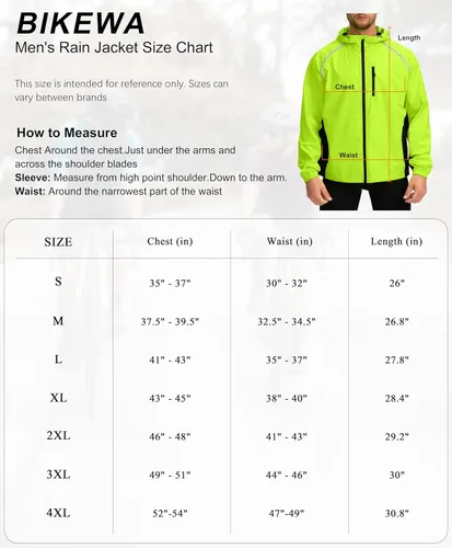 Miniatura 7 de Chaqueta impermeable para hombre, para ciclismo, correr, ligera, plegable, cortavientos, con capucha, equipo de golf, senderismo, impermeable