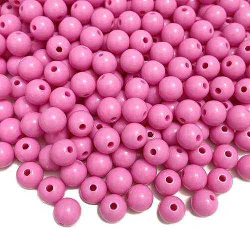 Miniatura 22 de Cuentas redondas de acrílico pastel, cuentas espaciadoras de plástico de color caramelo para bricolaje, collares, pulseras, aretes, joyería Amarillo