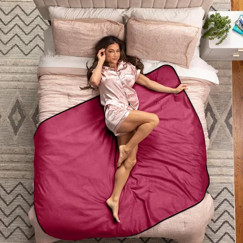 Miniatura 24 de Avana Manta impermeable – Manta sensual para adultos – Fabricada en los Estados Unidos – Tamaño King, microterciopelo negro