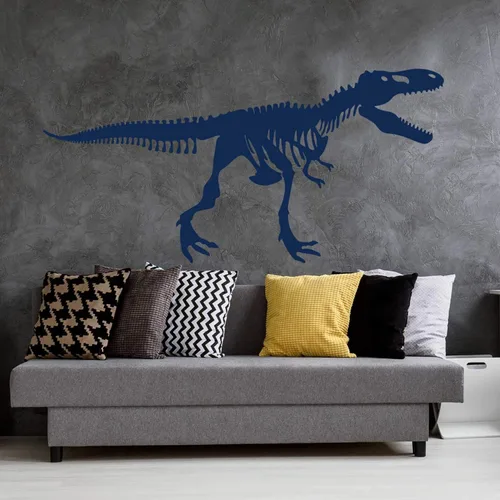 Miniatura 4 de Calcomanía de pared grande de esqueleto Tyrannosaurus Rex - Trex Wall Decal (negro)