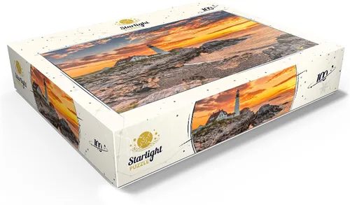 Miniatura 3 de MyPuzzle Portland Lighthouse At Sunrise in New England Maine USA - Rompecabezas prémium de 100 piezas para adultos