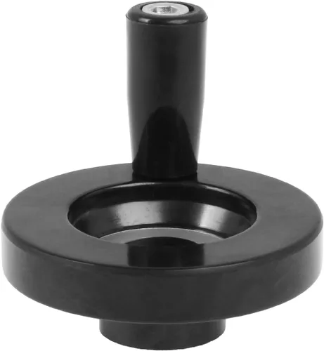 Hand Wheel | 63MM OD | 8MM Mounting Hole | Machine Key Fixing | Bakelite Revolving Handle for Industrial Machinery (KEYWAYED Style - 63MM OD X 8MM