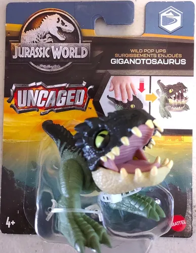 Miniatura 4 de Jurassic World Dominion Uncaged Wild Pop Ups - Juguetes de dinosaurio, figuras coleccionables, activados manualmente (Atrociraptor)