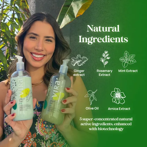 Miniatura 5 de VIRÁ Juego de champú y acondicionador brasileño, sin parabenos, tratamiento hidratante profundo, recuperación del cabello, acción refrescante