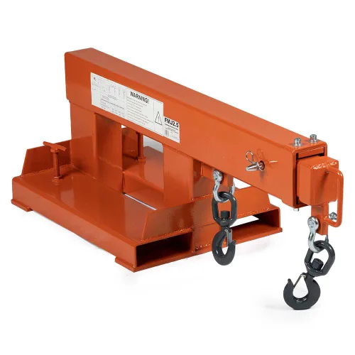 Titan Attachments Pluma Telescópica de Grúa Montada en Horquilla, Extensión Manual de 31-79 pulgadas, Capacidad de Elevación de 5500 libras, Dos