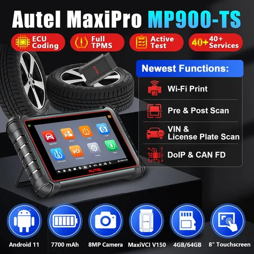 Miniatura 2 de Autel Scanner MaxiPro MP900-TS, versión TPMS de MP900 y MP900BT herramienta de escaneo bidireccional, herramienta de codificación ECU misma que