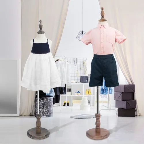 Miniatura 6 de Maniquí para Vestir de Niño, Forma de Cuerpo para Muñecos, Formas de Busto para Muñecos para Niños, Maniki para Niño Pequeño Niña, 8-9 Años, Marrón