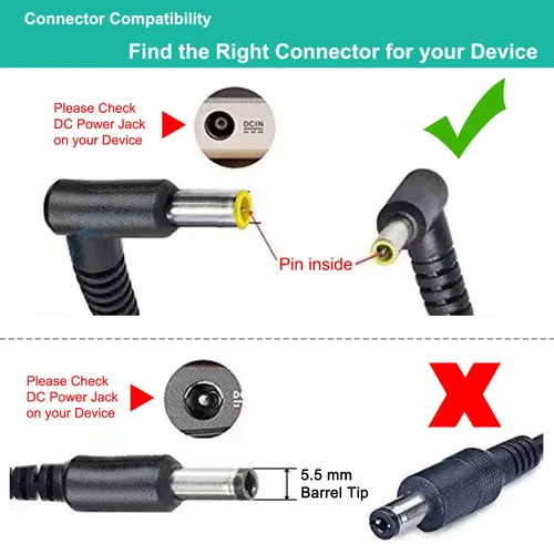 Miniatura 5 de HKY Adaptador de repuesto de 12V AC/DC para Korg KA320 para Korg Krome, PA 500, PA 500 Musikant, PA 588, Korg M50, EMX-1 SD, PA5000ORT, KA 320, M50