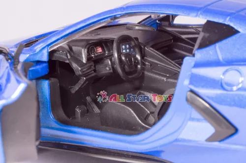 Miniatura 6 de 2020 Chevrolet Corvette C8 Stingray Blue Metallic "Timeless Legends" 1/24 Modelo de auto fundido a presión por Motormax