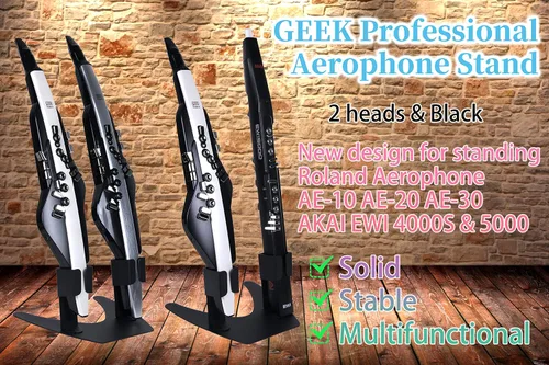 Miniatura 2 de GEEK Soporte de aerófono profesional para aerófono y electrónico, soporte de metal de hierro, soporte sólido súper estable diseñado para Roland