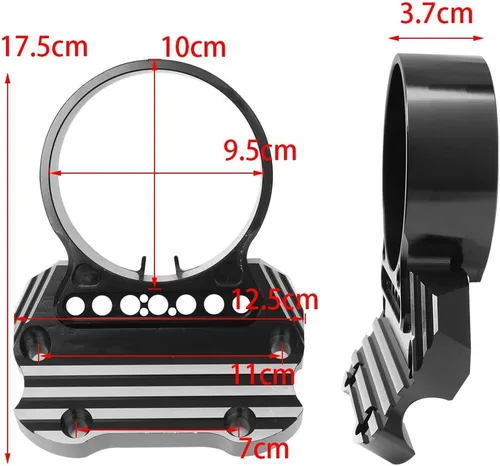 Miniatura 3 de Soporte de instrumento negro para motocicleta, con cubierta de reubicación del velocímetro para Harley Sportster XL883 Custom Low 1200