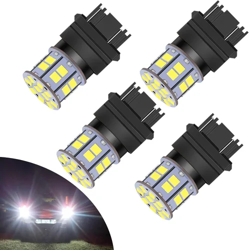 Miniatura 12 de 1156 Foco LED ámbar 12V-24V superbrillante 7506 1141 BA15S P21W 1003 foco LED para luces intermitentes de señal, luces traseras de freno, luces