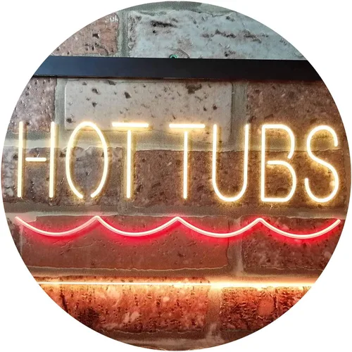 Miniatura 12 de ADVPRO Hot Tubs Supply Dual Color LED Neon Sign Blue & Red 12" x 8.5" st6s32-i3375-br