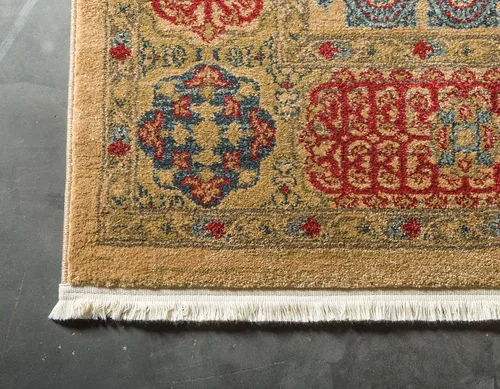 Miniatura 9 de Unique Loom Palace Collection - Alfombra bohemia tradicional, medallón, vintage (2 pies x 3 pies, rectangular, azul claro/bronceado)