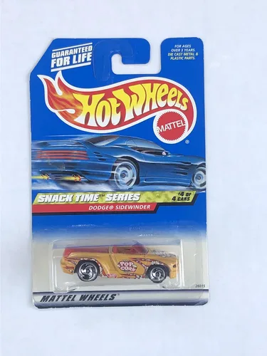 Miniatura 4 de Hot Wheels Snack Time Series # 4 Dodge Sidewinder Color Amarillo #2000-16 Coche coleccionable Mattel Escala 1:64