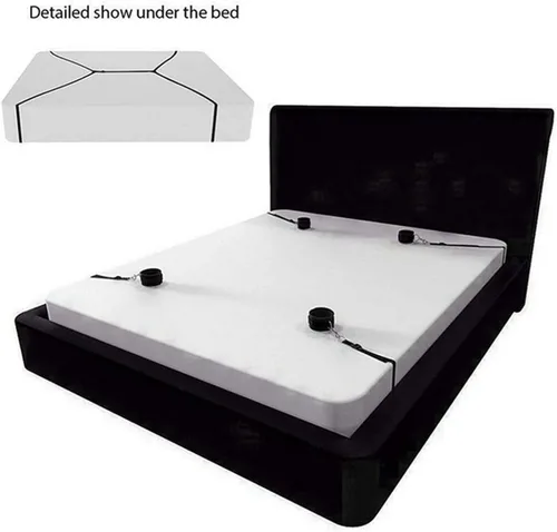 Miniatura 9 de Lazos sexuales para tobillos y muñecas para adultos, correas de cama tamaño King para colchón, cuerda de servidumbre y cuerda, pulseras sexuales
