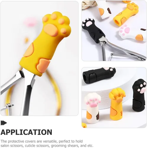Miniatura 2 de FOMIYES 9 piezas de tijeras de piel muerta estuche protector de uñas tijeras pinzas para uñas protector de uñas pinzas de cutícula cubre cutícula
