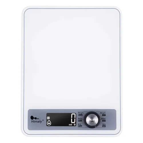Báscula de cocina altamente digital, pantalla LCD con retroiluminación, graduación precisa de 0.1 oz, medición de volumen de agua y leche, 176.37 oz