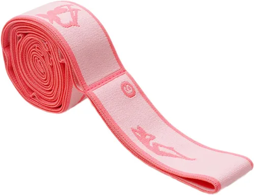 Miniatura 8 de Correa elástica para estiramiento de yoga con 9 bucles, correa elástica para ballet, pierna, cuerpo, banda elástica para terapia física, danza, Rosa