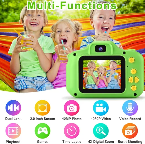 Miniatura 2 de GKTZ Juguetes para niñas de 3 a 8 años, cámara digital para niños, cámara de video para niños pequeños, videocámara para niños, regalos