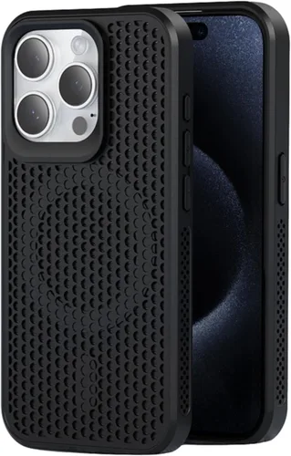 Miniatura 12 de Funda para iPhone 17 Pro Max, [compatible con MagSafe] doble capa de disipación de calor de panal de abeja, funda protectora transpirable y a prueba