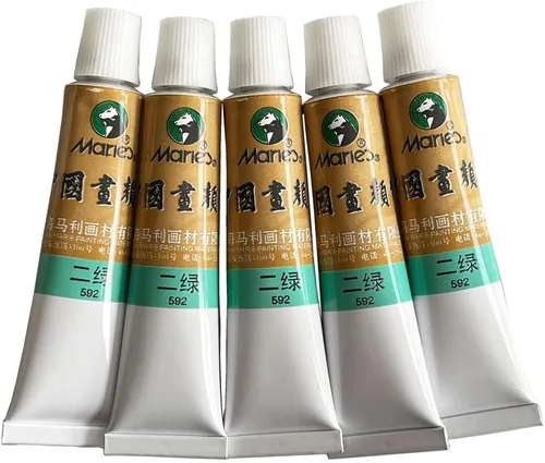 Miniatura 30 de Easyou Dibujo de acuarela de tubos de color de pintura china de gran tamaño de Marie's 0.4 fl oz* 5pcs No. 302 Scarlet