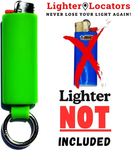 Miniatura 4 de Lighter Holder for J6 BIC Lighters. Keychain Lighter Case. Silicone Keychain case has a Spring Clip Attached to Easily Secure to Any Bag, Key Ring