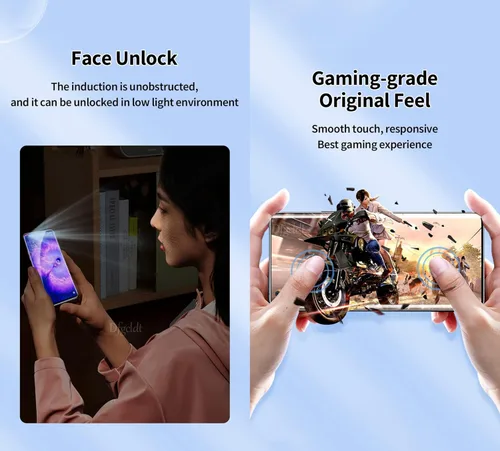 Miniatura 5 de Protector de pantalla frontal flexible para OnePlus 8/8 5G / 8 5G UW 6.55 "1+8 3D Película de hidrogel transparente TPU sensible al tacto Desbloqueo
