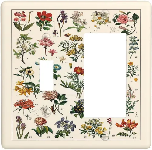 Miniatura 65 de Placa de cubierta de tomacorriente con diseño de mariposa, placas decorativas de pared, 1 gang, cubiertas de enchufes eléctricos, placa frontal Arte