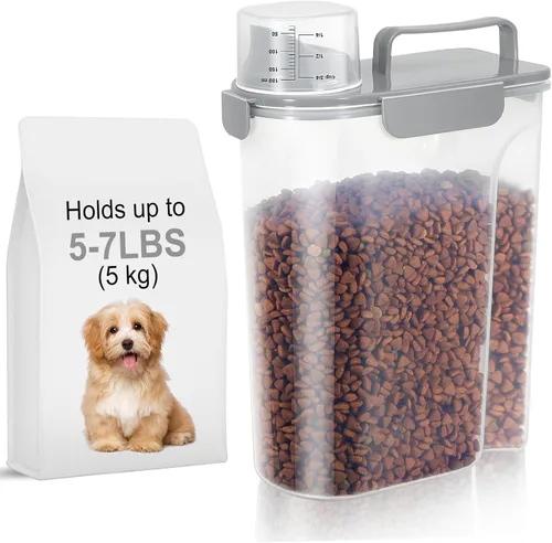 Miniatura 17 de LEAWALK Recipiente de almacenamiento de alimentos para perros, boquilla grande mejorada sin BPA, contenedores de plástico de almacenamiento