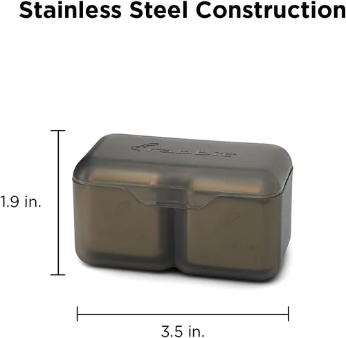 Miniatura 2 de Rabbit Jumbo Chilling Stones - Piedras de Whisky Jumbo de Acero Inoxidable Premium para Enfriar Licores Finos y Bebidas, Piedras Reutilizables