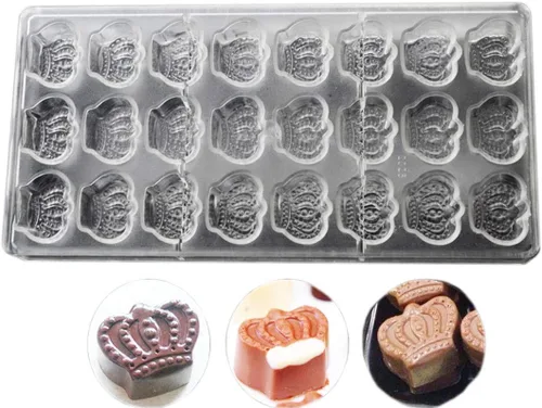 Miniatura 22 de Molde de Policarbonato para Chocolate Molde de Caramelo DIY Plástico Duro Transparente Utensilios de Repostería Herramientas de Pastelería 4