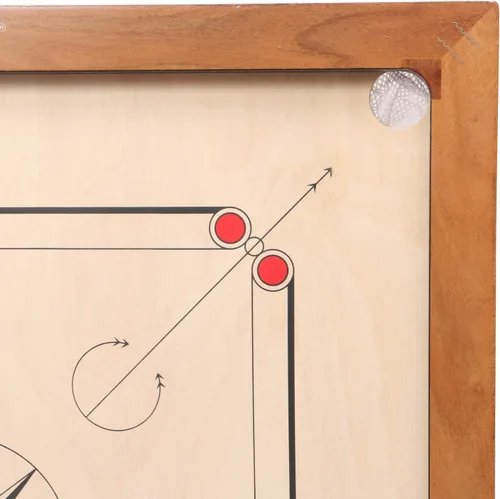 Miniatura 2 de KD Golden Carrom - Juego de mesa antiguo para interiores aprobado por la Federación Carrom de India y la Asociación Maharashtra Carrom