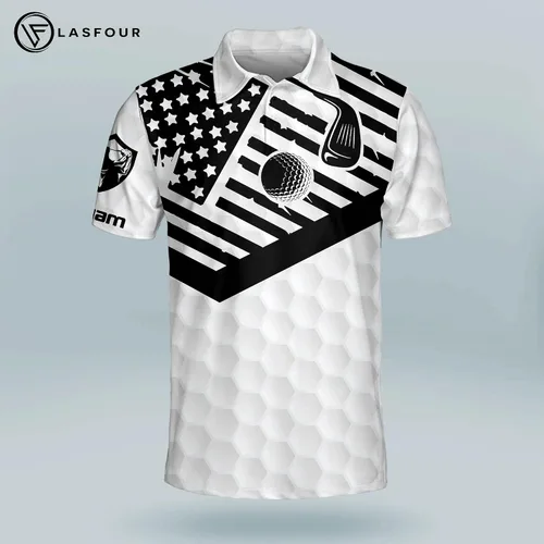 Miniatura 2 de Camisas de golf divertidas personalizadas para hombres Your Hole is My Goal camisas de golf para hombre manga corta Dri Fit polo ligero