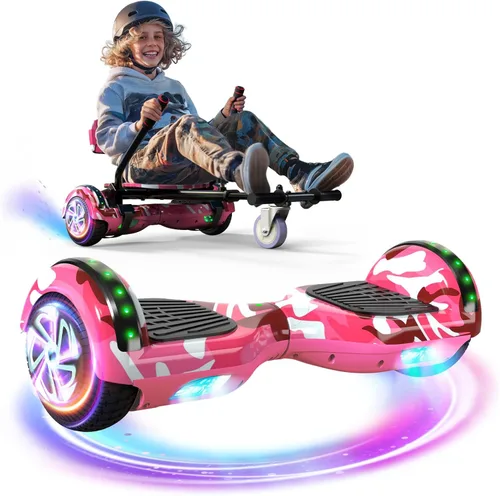 Miniatura 10 de Scooter Seat Attachment, Scooter with Go Kart for Kids Boys Girls Adults, LED Lights, Bluetooth(Include Go-Kart)