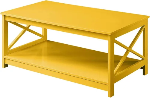 Miniatura 9 de Convenience Concepts – Mesa de café Oxford, Madera, Negro