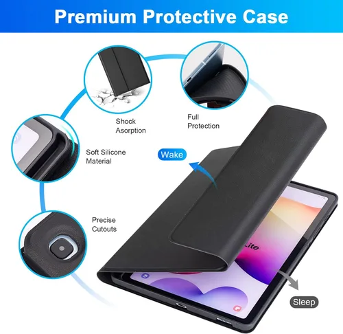 Miniatura 5 de SOPPY Teclado retroiluminado de 7 colores con mouse para Samsung Galaxy Tab S6 Lite de 10.4 pulgadas 2022/2020 (SM-P610/P613/P615/P619), funda