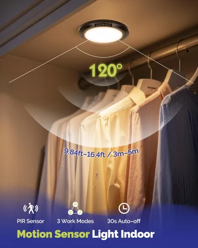 Miniatura 4 de Luz de techo recargable de 10,000mAh con control remoto, luces de ducha inalámbricas impermeables 3000K/4000K/6000K, luz alimentada por batería