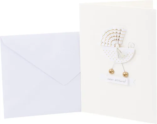 Miniatura 7 de Tarjeta de Baby Shower Hallmark Signature para Nuevos Padres (Hola, Pequeñín) Bienvenida al Nuevo Bebé, Felicitaciones, Revelación de Género