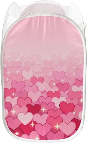 Miniatura 12 de AFPANQZ Cesta plegable de malla para ropa sucia, plegable, portátil, para guardar lugar para el hogar, fácil de plegar para viajes, 13.5 x 13.5 x 21