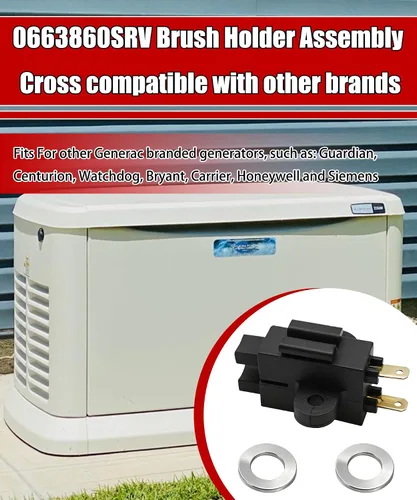 Miniatura 3 de 0663860SRV - Conjunto de portaescobillas compatible con GE 5734, 5735, 005802-0, 005932-0, 4000XL, 1470-0, 46732, 7000EXL, 57351, compatible