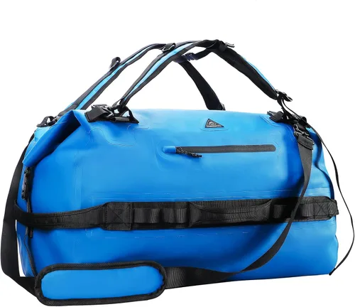 Miniatura 11 de Haimont Mochila Duffel Grande Impermeable con Parte Superior Enrollable, Bolsa Duffel Seca de Servicio Pesado para Navegación, Viajes, Camping, Negro