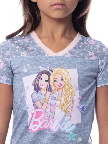 Miniatura 3 de INTIMO Barbie - Conjunto de pijama para niña con diseño de unicornio y pantalón