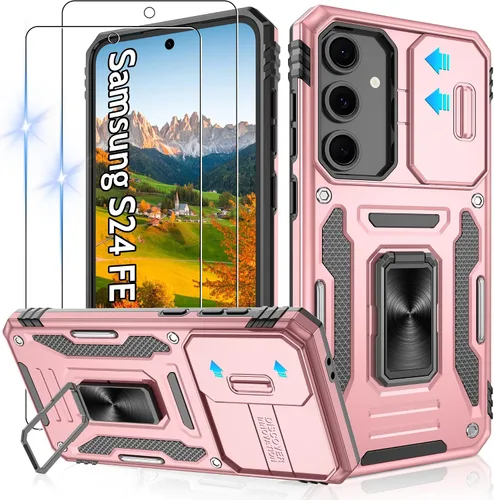 Miniatura 51 de Gritup para Samsung Galaxy S22 Funda con protectores de pantalla HD de 2 paquetes y cubierta deslizante para la cámara, protección contra caídas