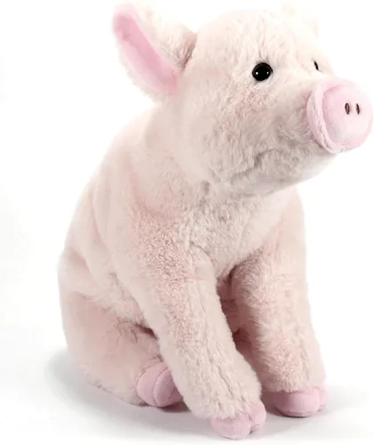 The Petting Zoo Peluche de cerdo, regalos para niños, animales de granja Wild Onez, juguete de peluche de cerdo de 12 pulgadas